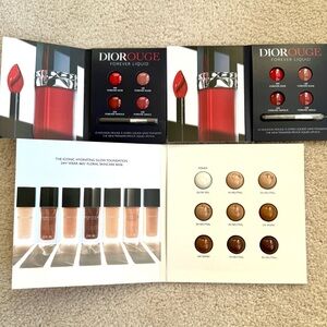 DIOR Rouge Forever Liquid Lipstick Nude Famous Grace Skin Glow Foundation Sample